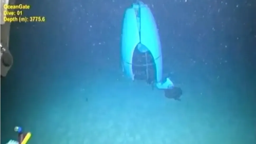 Primele imagini cu submersibilul Titan, scufundat în adâncurile oceanului: Încep audierile pentru tragedia petrecută anul trecut