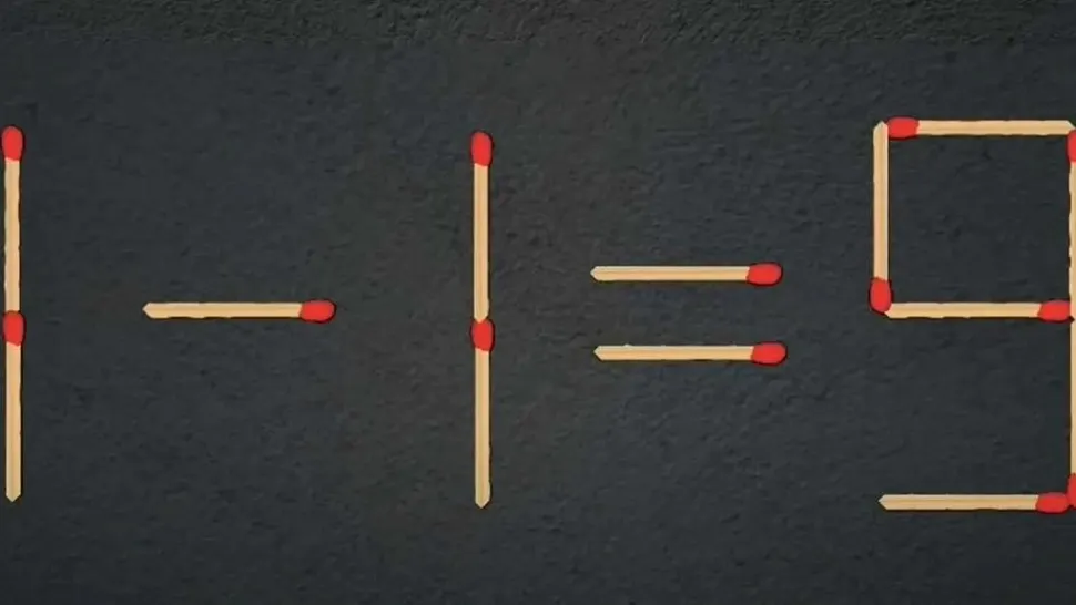 TEST IQ doar pentru persoanele SMART: Poți corecta 1 - 1 = 9 în mai puțin de 9 secunde?