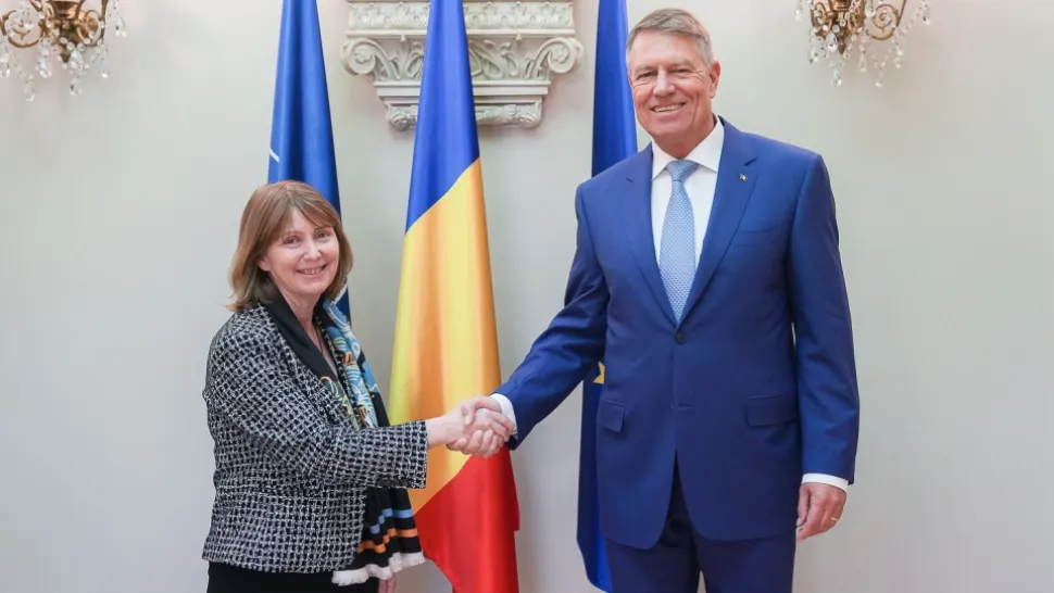 Klaus Iohannis și Kathleen Ann Kavalec/ Foto: Administrația Prezidențială