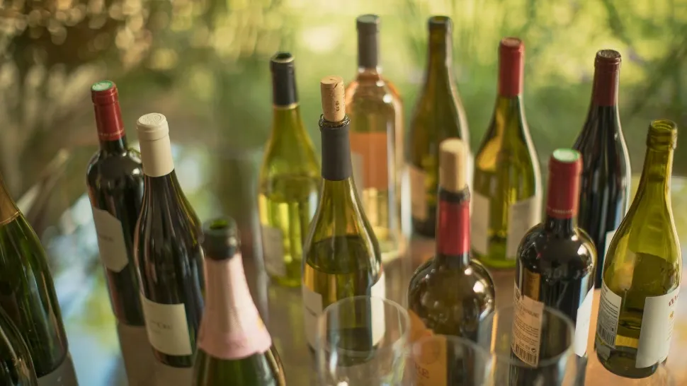 Rolul crucial pe care-l are adâncitura de pe fundul sticlelor de vin. Puțini oameni știu care este funcționalitatea acesteia/ Profimedia