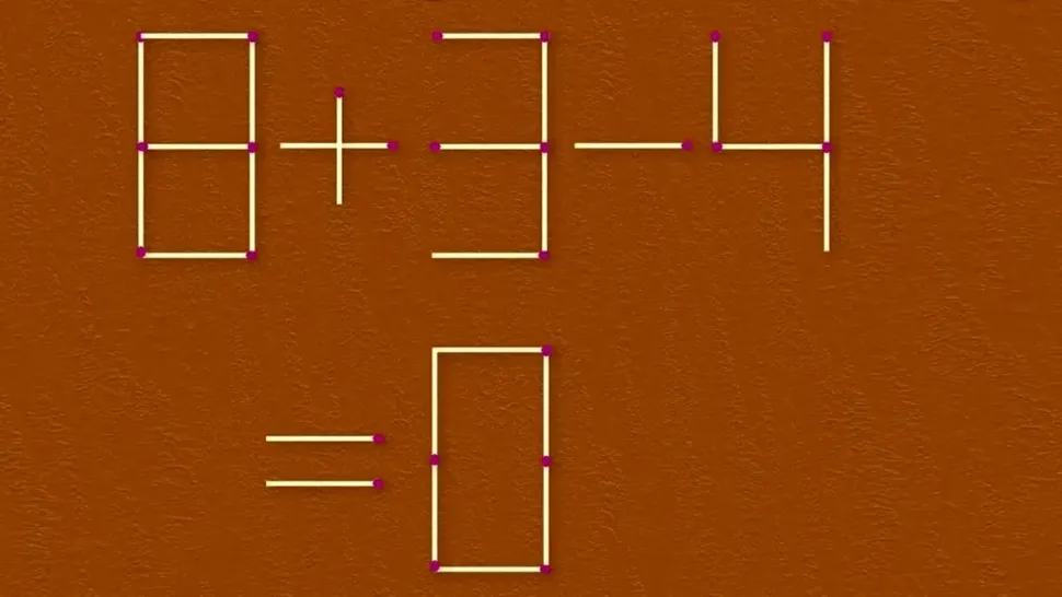 Test IQ pentru românii deștepți. În cât timp puteți corecta 8+3-4=0
