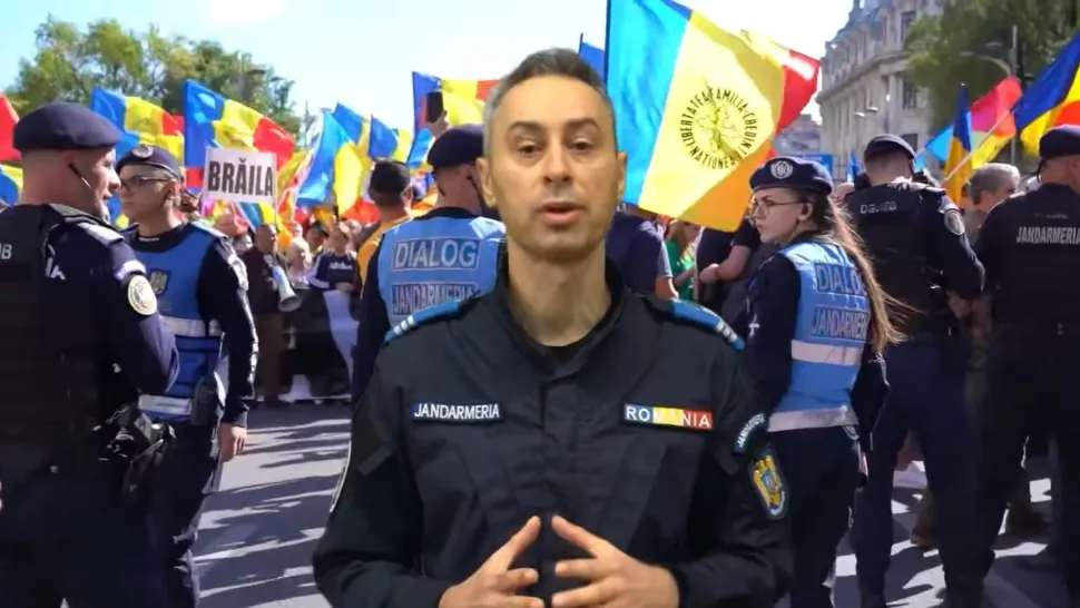 Ce trebuie să faci când participi la un MITING? Jandarmii au făcut o serie de recomandări - VIDEO