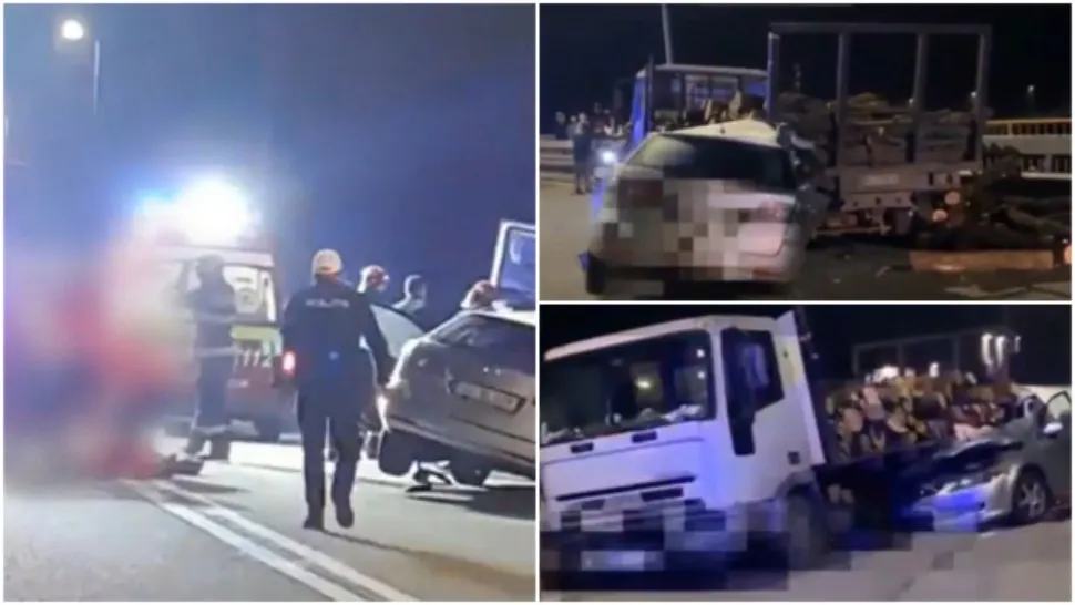 Tragedie pe un drum național din Dolj: o femeie și-a pierdut viața după ce mașina s-a izbit de un camion parcat