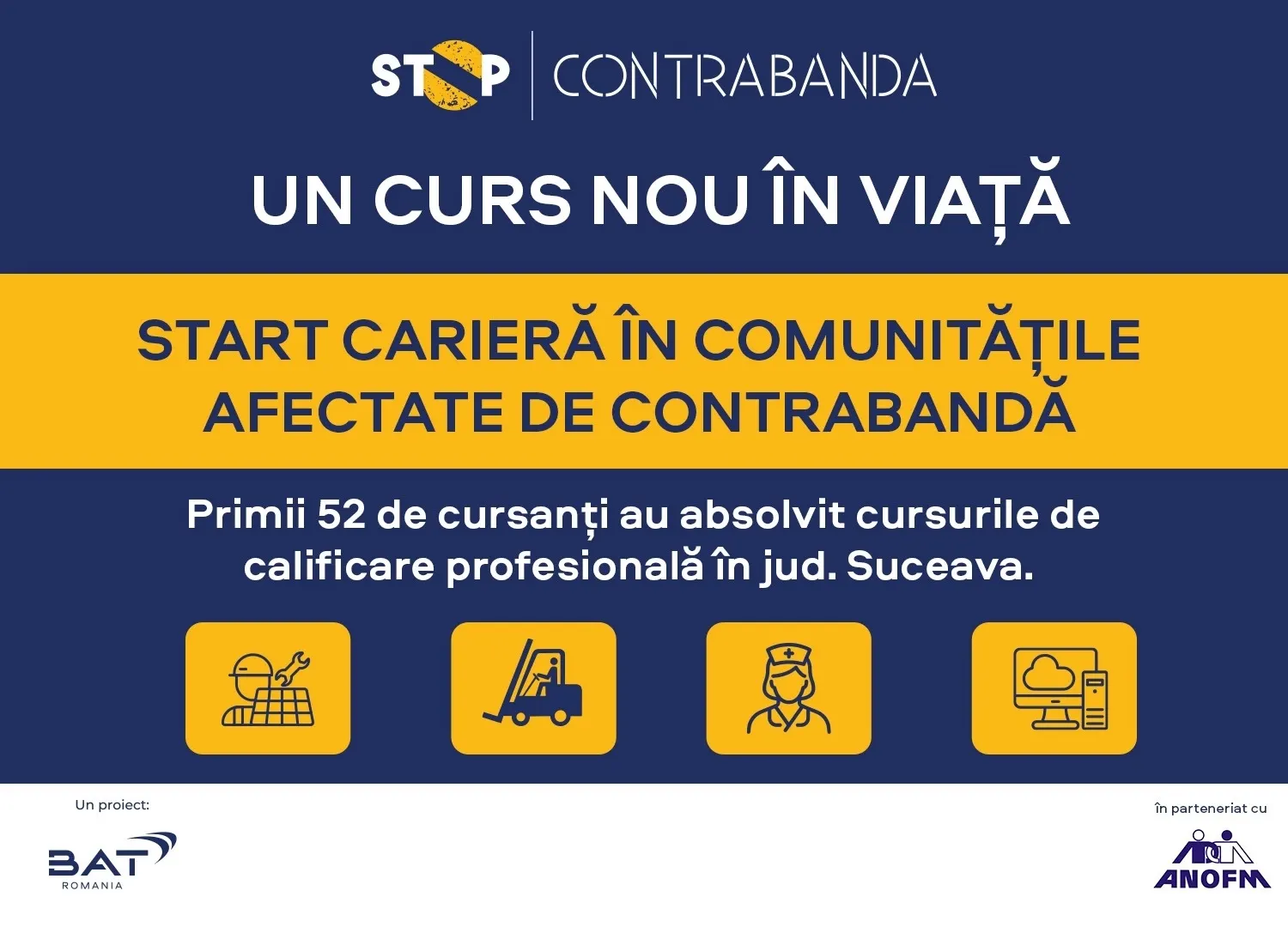 Parteneriat între ANOFM și BAT România pentru dezvoltarea socială și economică a județelor afectate de contrabandă  