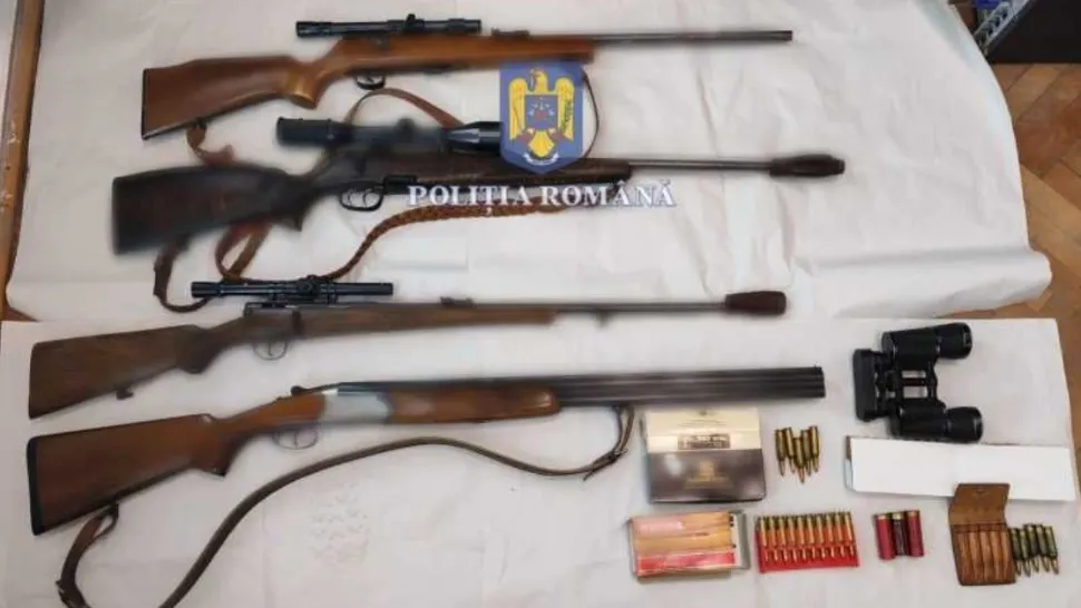 Un adevărat arsenal de arme letale, descoperit la o femeie din Lugoj