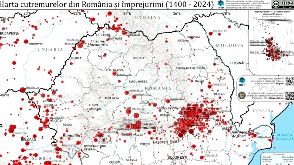 De la începutul lunii s-au înregistrat 9 seisme