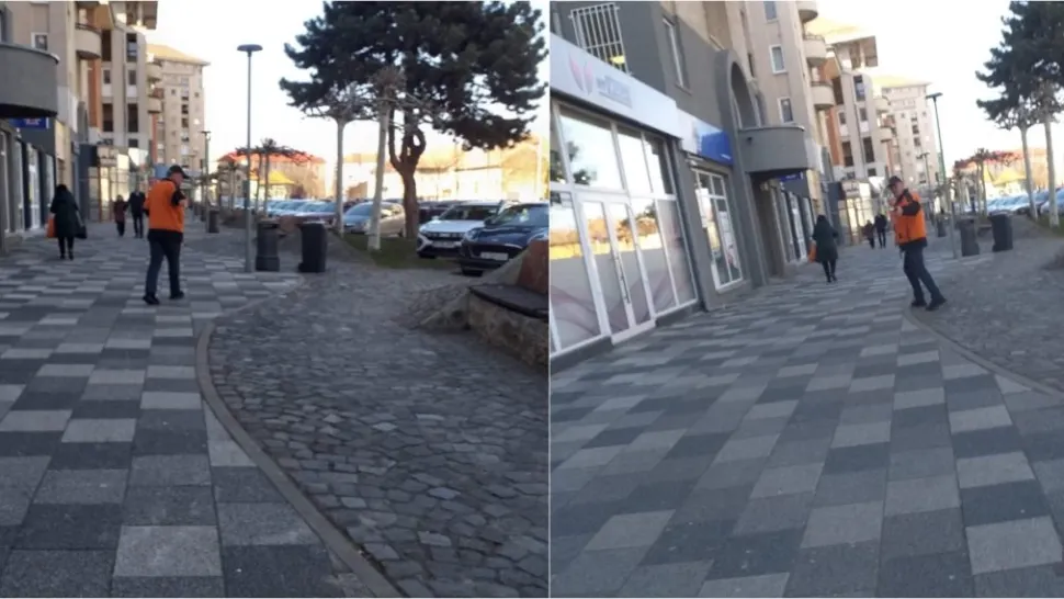 Gravidă bătută de un necunoscut în centrul municipiului Alba Iulia. Agresorul s-a prezentat singur la poliție, după ce fotografiile au apărut in spațiul public- FOTO