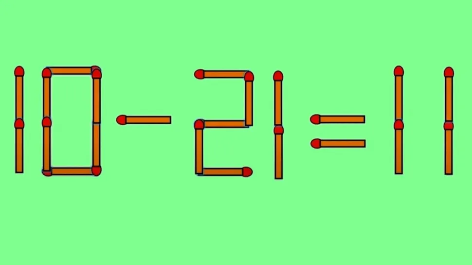 Test IQ la final de săptămână: în cât timp poți corecta 10 - 21 = 11?