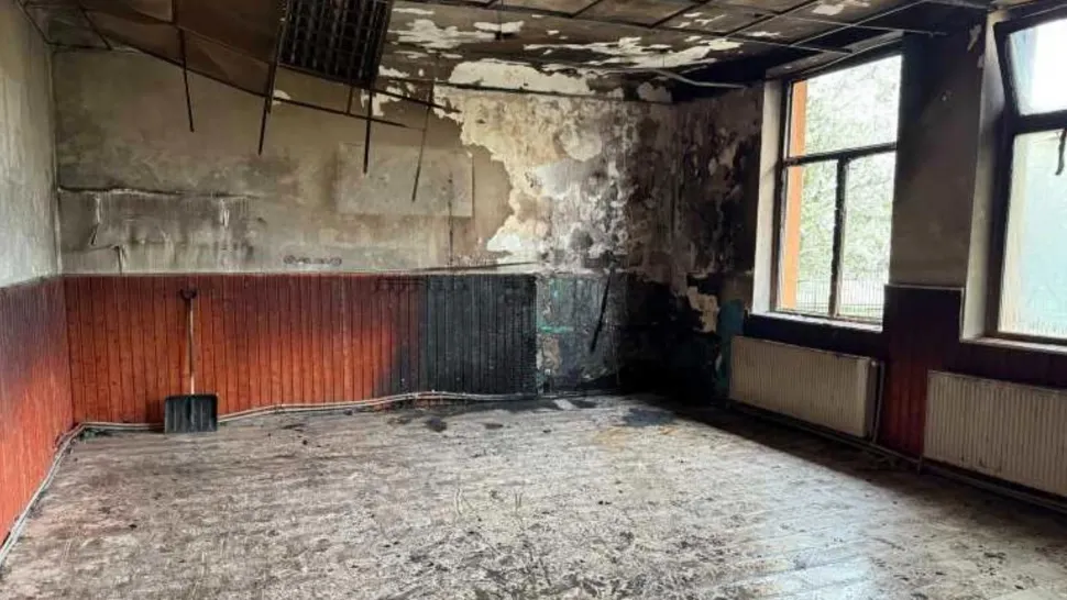 Incendiu la școala din Malu Alb, Galați: focul ar fi fost pus intenționat