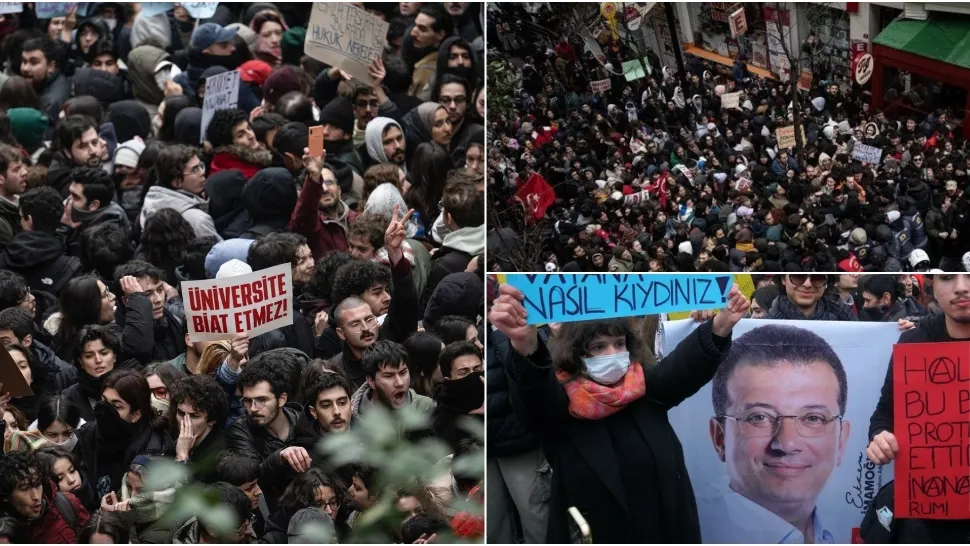 Haos total la Istanbul, după ce Erdogan și-a arestat rivalul. FOTO: Profimedia