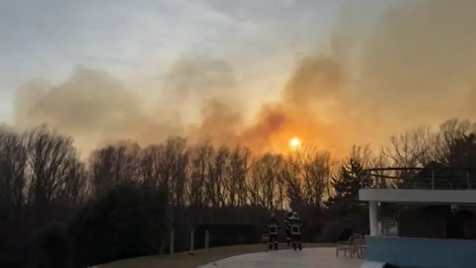 Incendiu de proporții în Delta Dunării: accesul pentru intervenție, imposibil