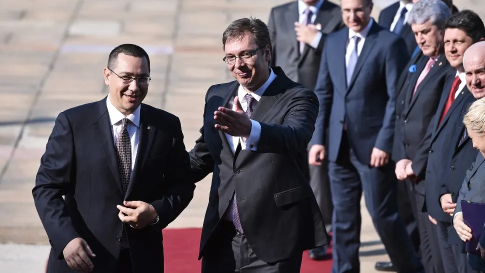 Victor Ponta, în vizită oficială în Serbia, 17iulie 2014 /Profimedia