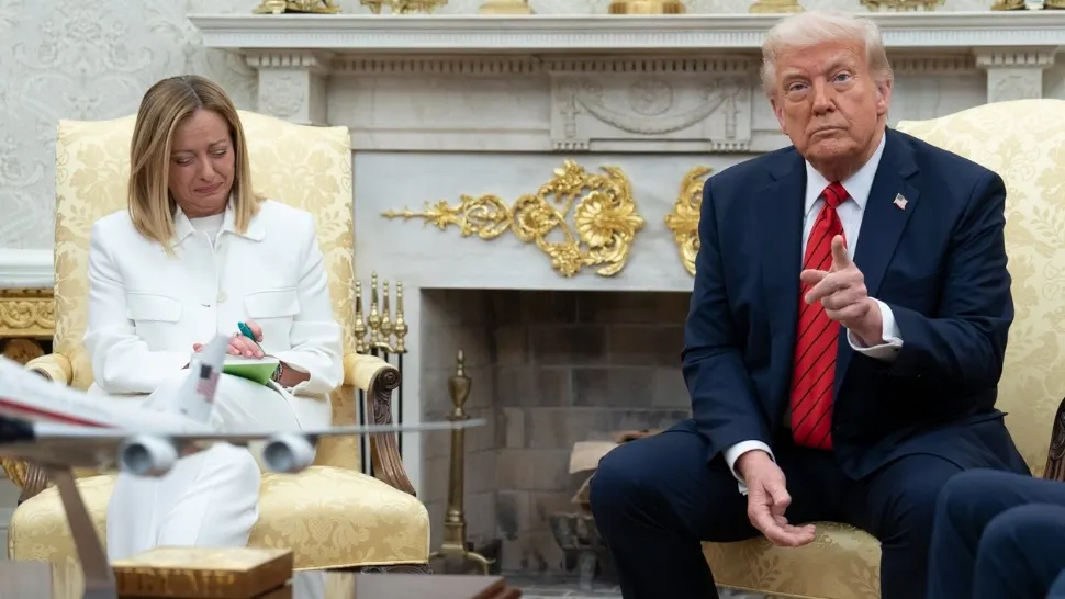 Donald Trump și Giorgia Meloni. Foto: Profimedia