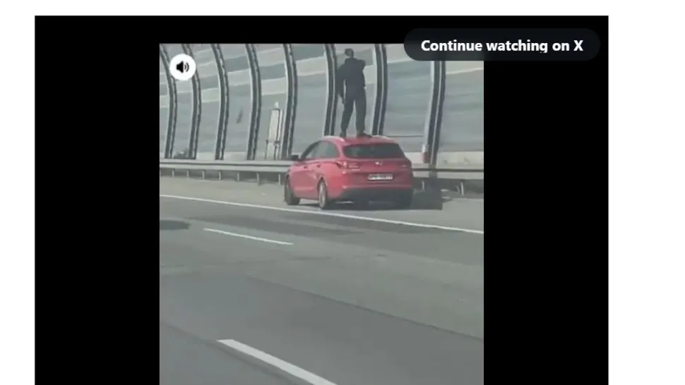 Șoferul drogat a scăpat cu viață și a fugit în pielea goală. Foto/Captură video