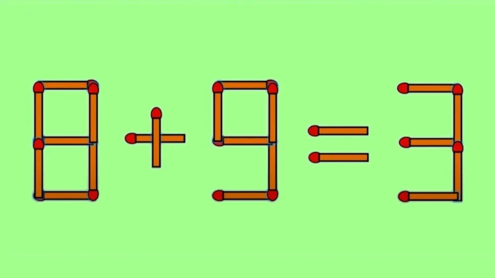 TEST IQ de weekend! Doar oamenii foarte inteligenți pot corecta 8+9=3 în doar câteva secunde