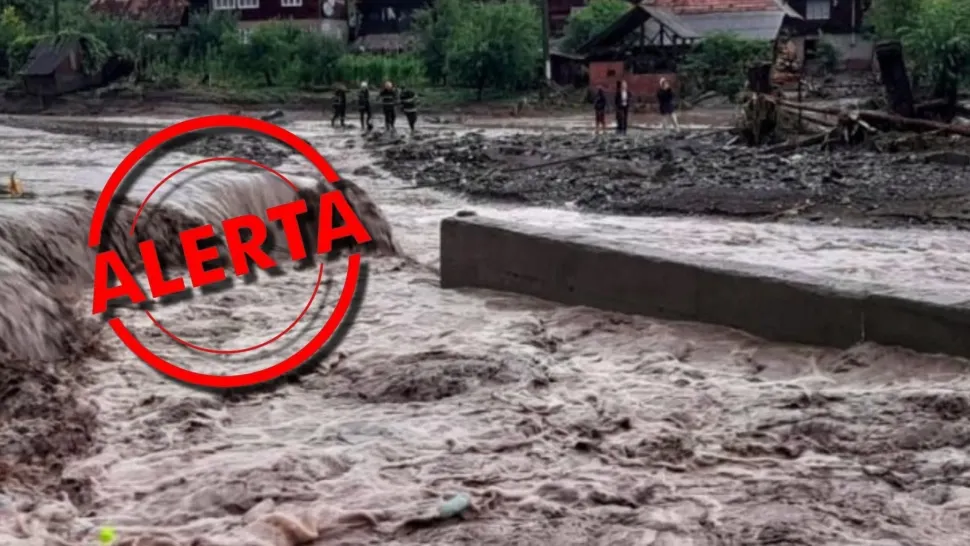 Alertă hidrologică în 10 județe din tara