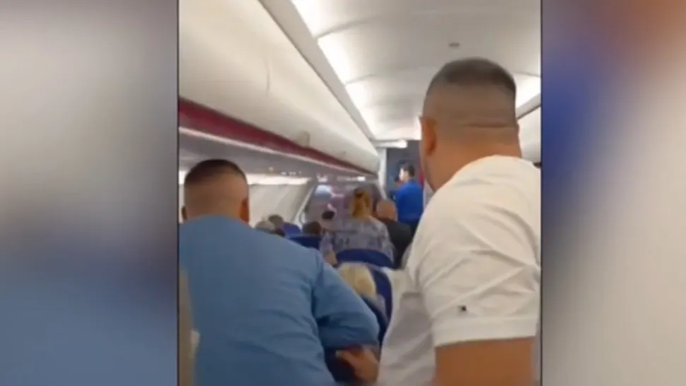 Scandal la bordul unui avion care se pregătea să decoleze de pe Otopeni: pilotul a fost amenințat/ Captură video