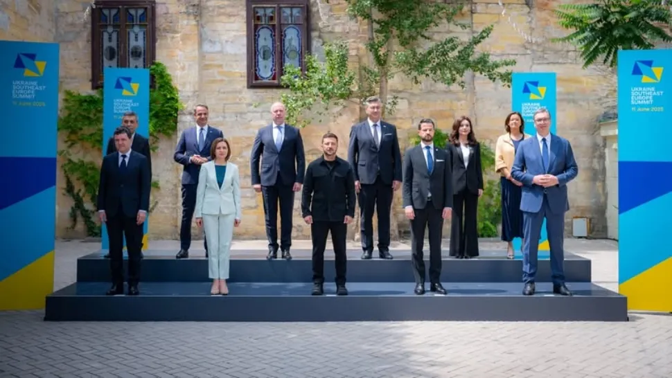 Nicușor Dan, la Summitul Ucraina - Europa de Sud-Est. FOTO: Facebook