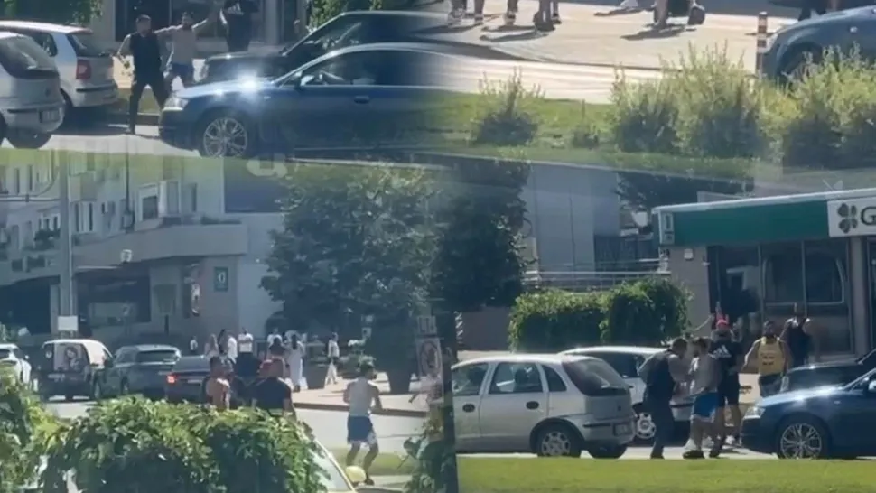 Speriați, martorii strigau la atacatori să-l lase în pace bărbatul din Iași și să nu-l mai lovească