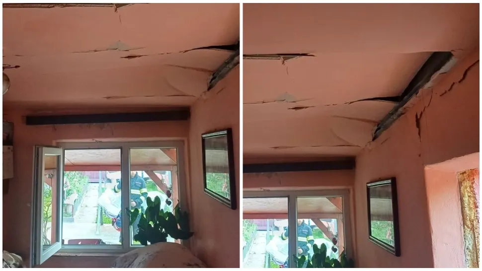Explozie puternică într-o casă din județul Hunedoara. FOTO: News