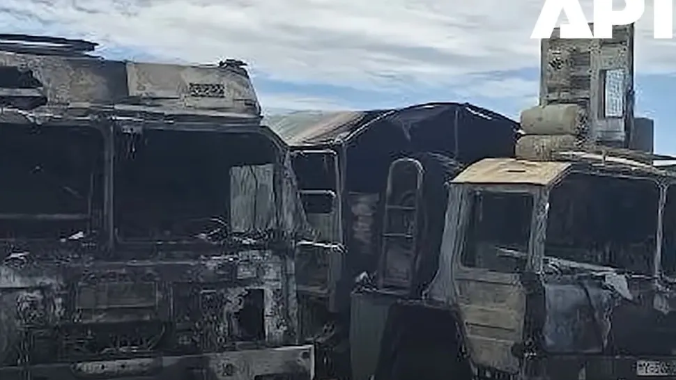 Rusia s-ar afla în spatele acțiunii de incendiere a camioanelor germane. Foto/Captură video