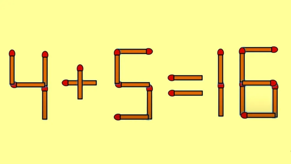 Testul IQ de marți! Cele mai luminate minți pot corecta ecuația 4+5=16