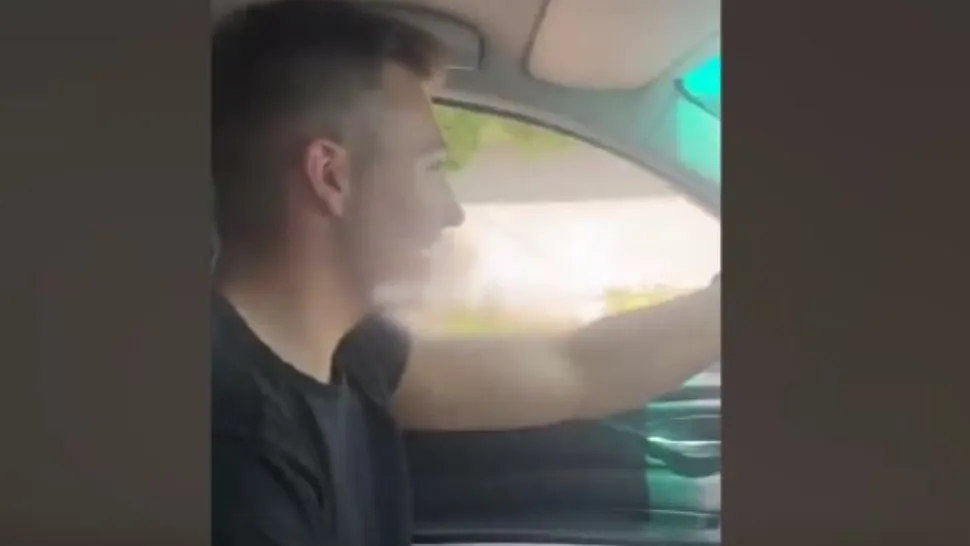 Revoltător: a lovit un bărbat și s-a filmat fugind de la locul accidentului