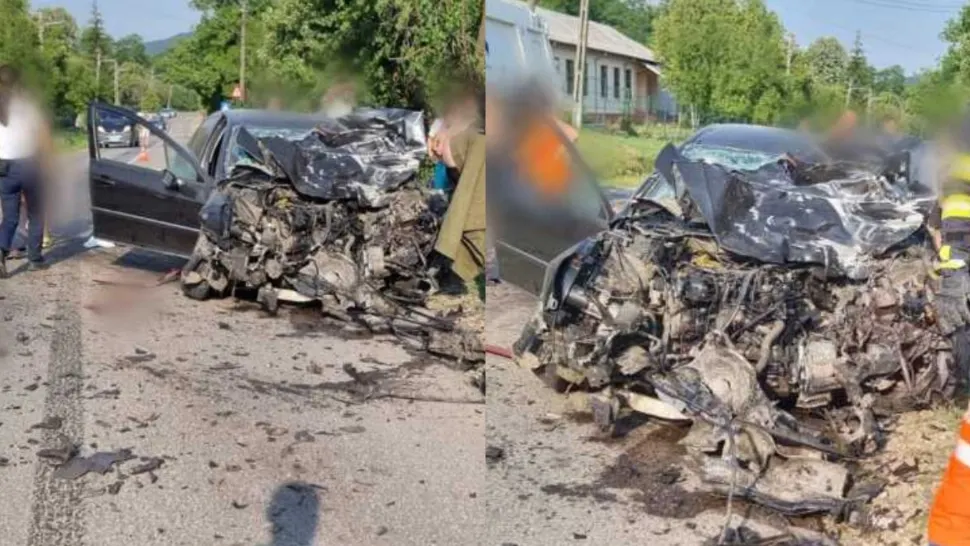 Accident grav în Prahova. FOTO: ISU Prahova