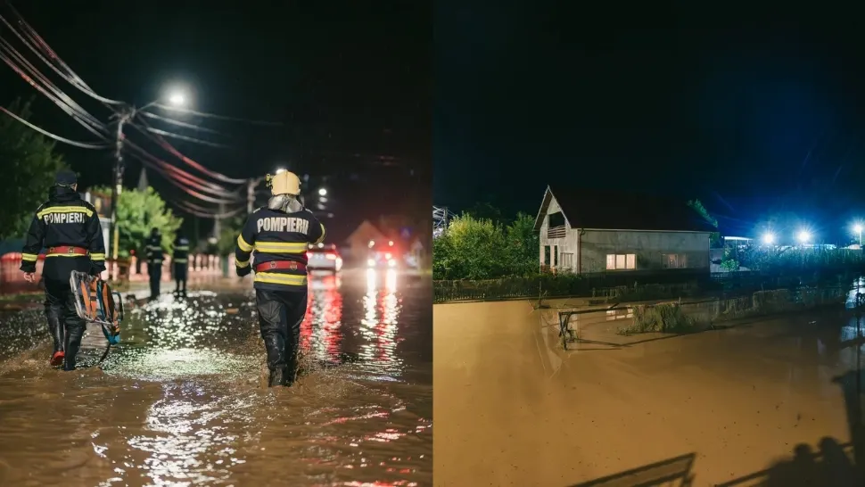 Județul Neamț, grav afectat de inundații! FOTO: ISU