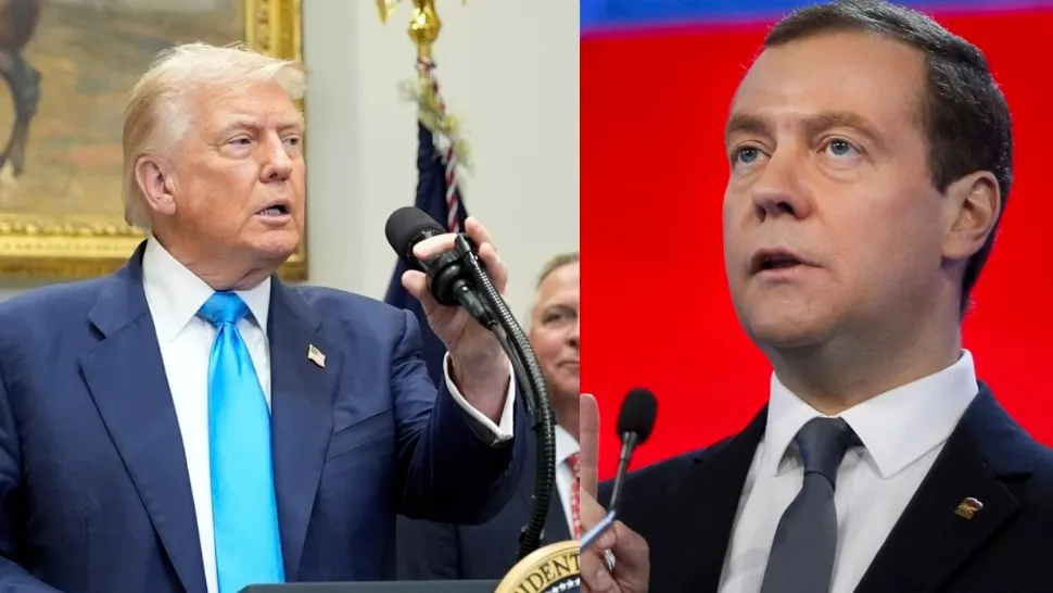 Donald Trump și Dmitri Medvedev. Foto: Colaj Profimedia