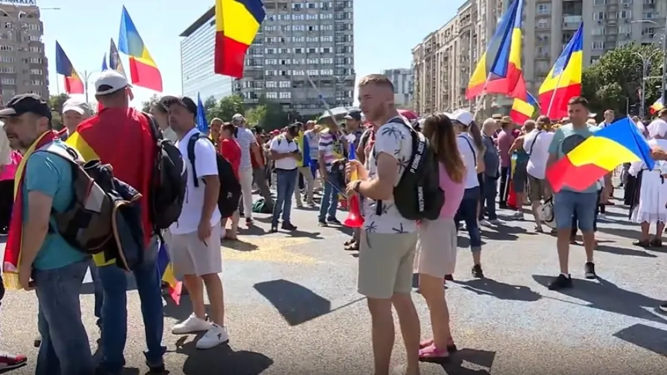 Ziua protestelor împotriva Guvernului Bolojan. Foto/Realitatea