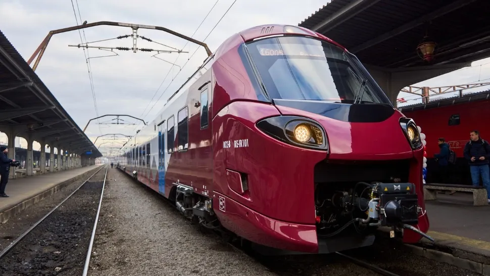 Un nou tren cu aspect futurist apare în România. Foto: Profimedia