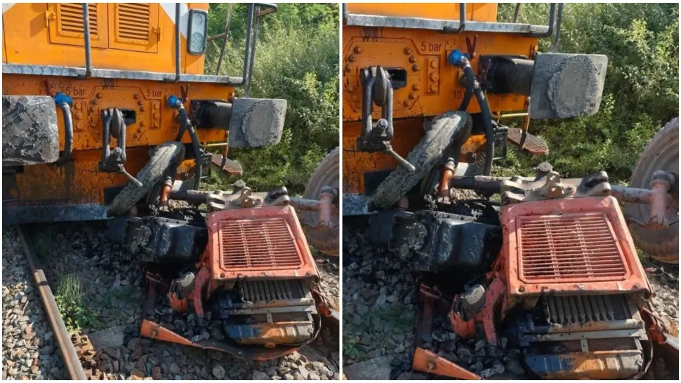 Accident feroviar grav în Botoșani. FOTO: ISU
