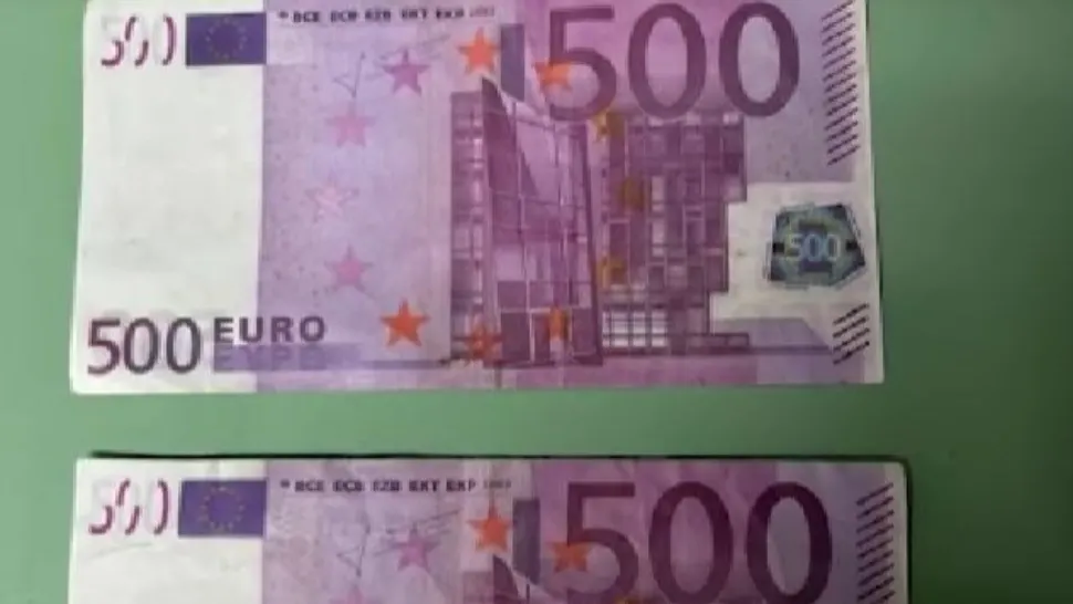 Doi tineri, prinși după ce au înșelat un bărbat cu bancnote de 500 de euro false