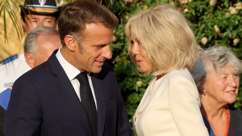 Emmanuel și Brigitte Macron. Foto: Profimedia