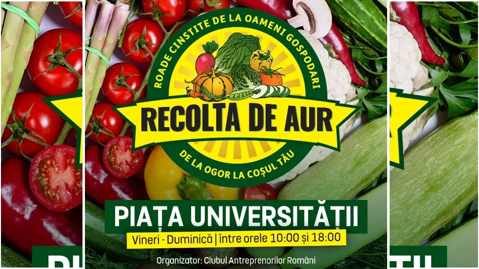 Clubul Antreprenorilor Români organizează târgul de toamnă „Recolta de Aur”