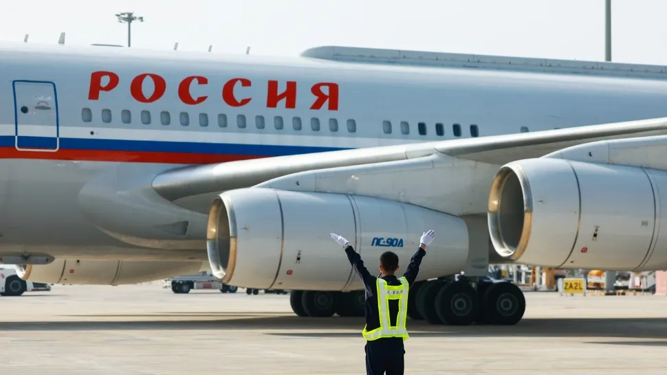 Avionul cu care zboară Vladimir Putin. Foto: Profimedia