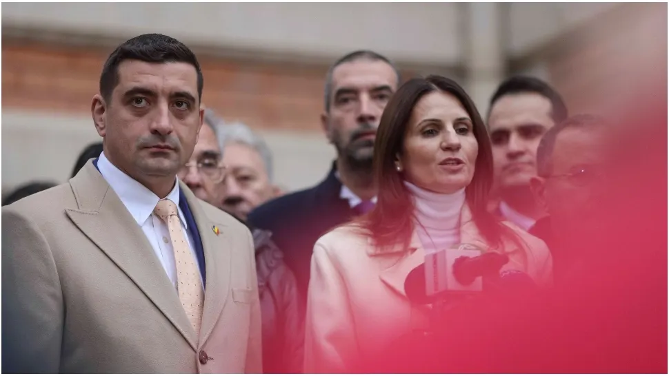 George Simion, la depunerea candidaturii Ancăi Alexandrescu. FOTO: Inquam