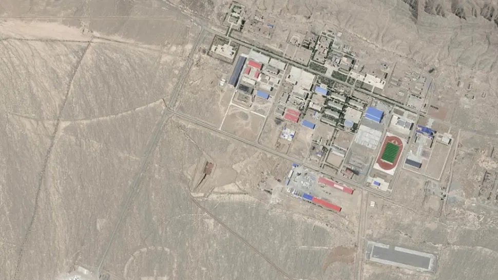 Poligonul de testare Lop Nur din China. Foto: Planet Labs