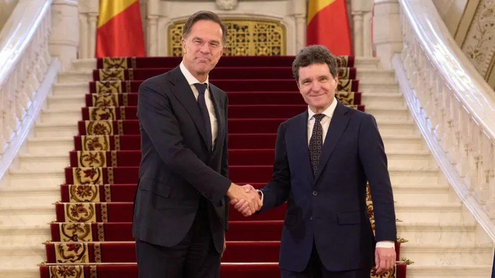 Nicușor Dan reafirmă poziția de apărare și securitate a României, după întrevederea de azi cu Mark Rutte (Profimedia)