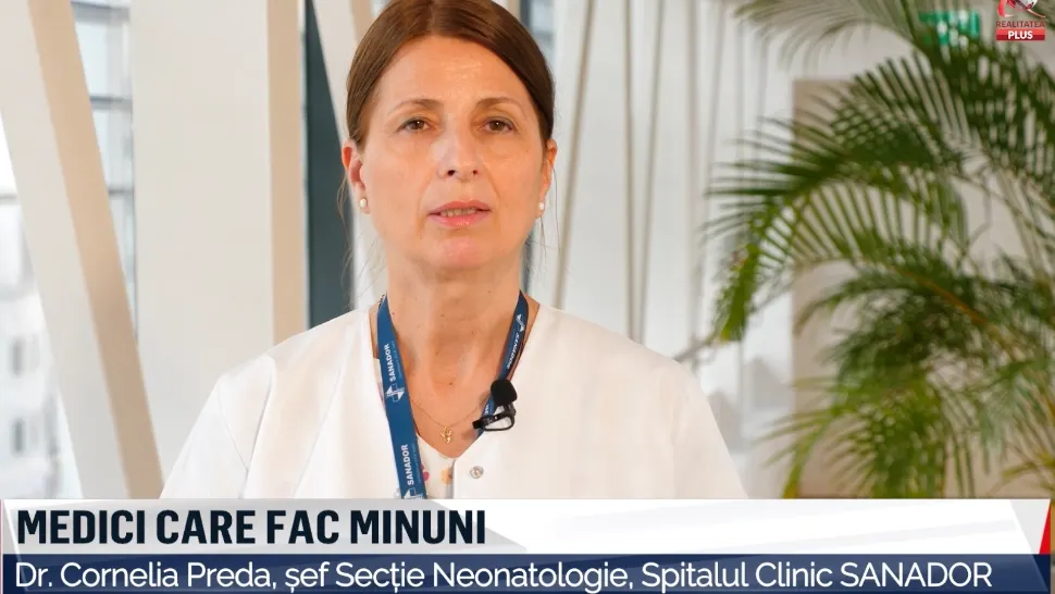 Dr. Cornelia Preda / Șef secție neonatologie Spitalul Clinic Sanador