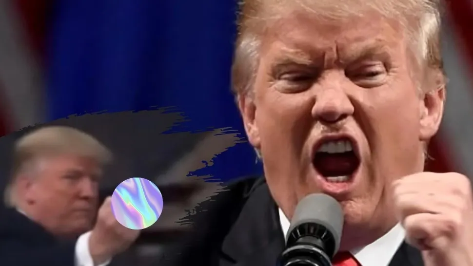 Donald Trump i-a arătat degetul mijlociu unui bărbat care l-a numit „protectorul pedofililor”. 