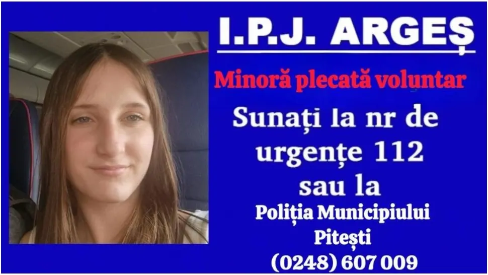 olițiștii caută o minoră de 12 ani care a plecat de acasă și nu s-a mai întors