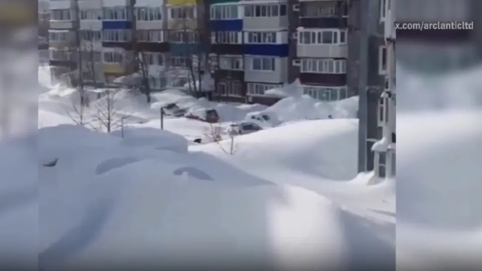 Kamceatka, îngropată sub zăpadă. Stare de urgență în Rusia