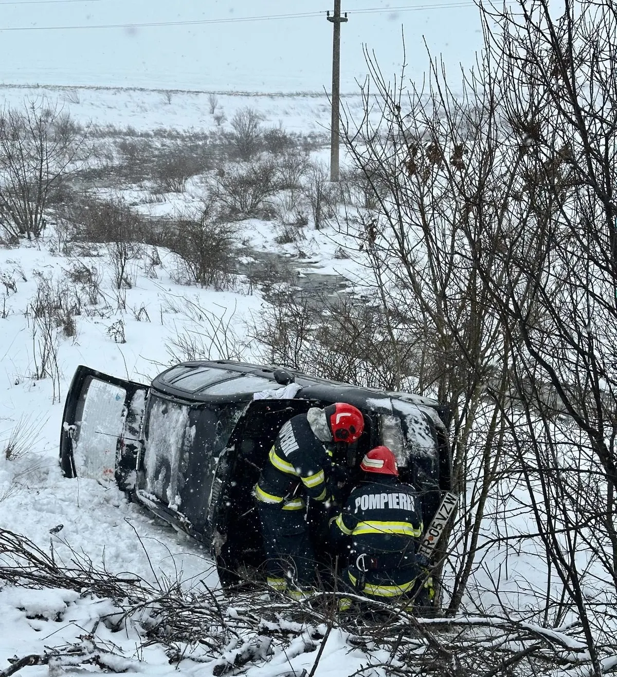 Accident grav pe E70, între Teleorman și Giurgiu. Un bărbat a fost rănit și transportat la spital