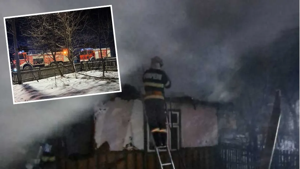 Tragedie în localitatea suceveană Bilca. FOTO: ISU Suceava