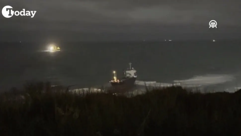 Navă cargo aflată în drum spre Portul Constanța, eșuată la intrarea nordică în strâmtoarea Bosfor
