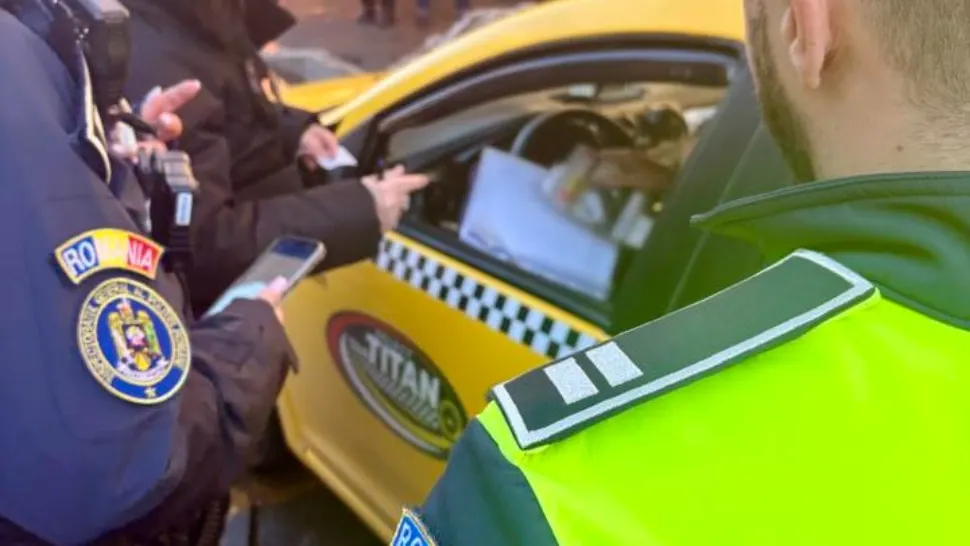 Razie de amploare printre taximetriști. Foto/Poliția Locală București