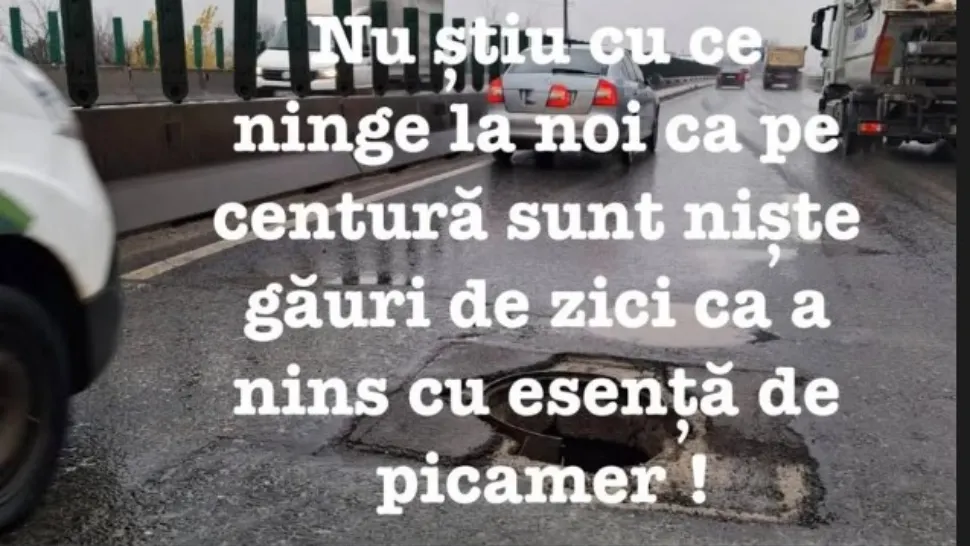 Bucureștiul arată ca după bombardament. Gropile au apărut ca ciupercile după ploaie în urma ninsorilor abundente | FOTO + VIDEO