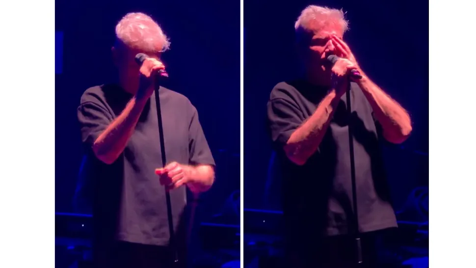 Dan Bittman, în lacrimi la primul concert Holograf de după moartea lui Mugurel Vrabete - VIDEO